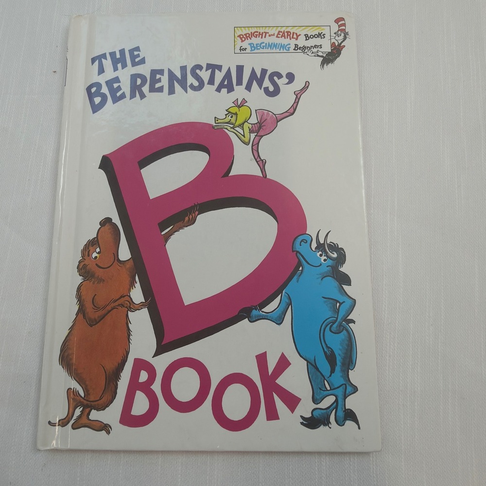 Random House The B Book Kids OS White Excellent Berenstain Bears Hardcover 1971